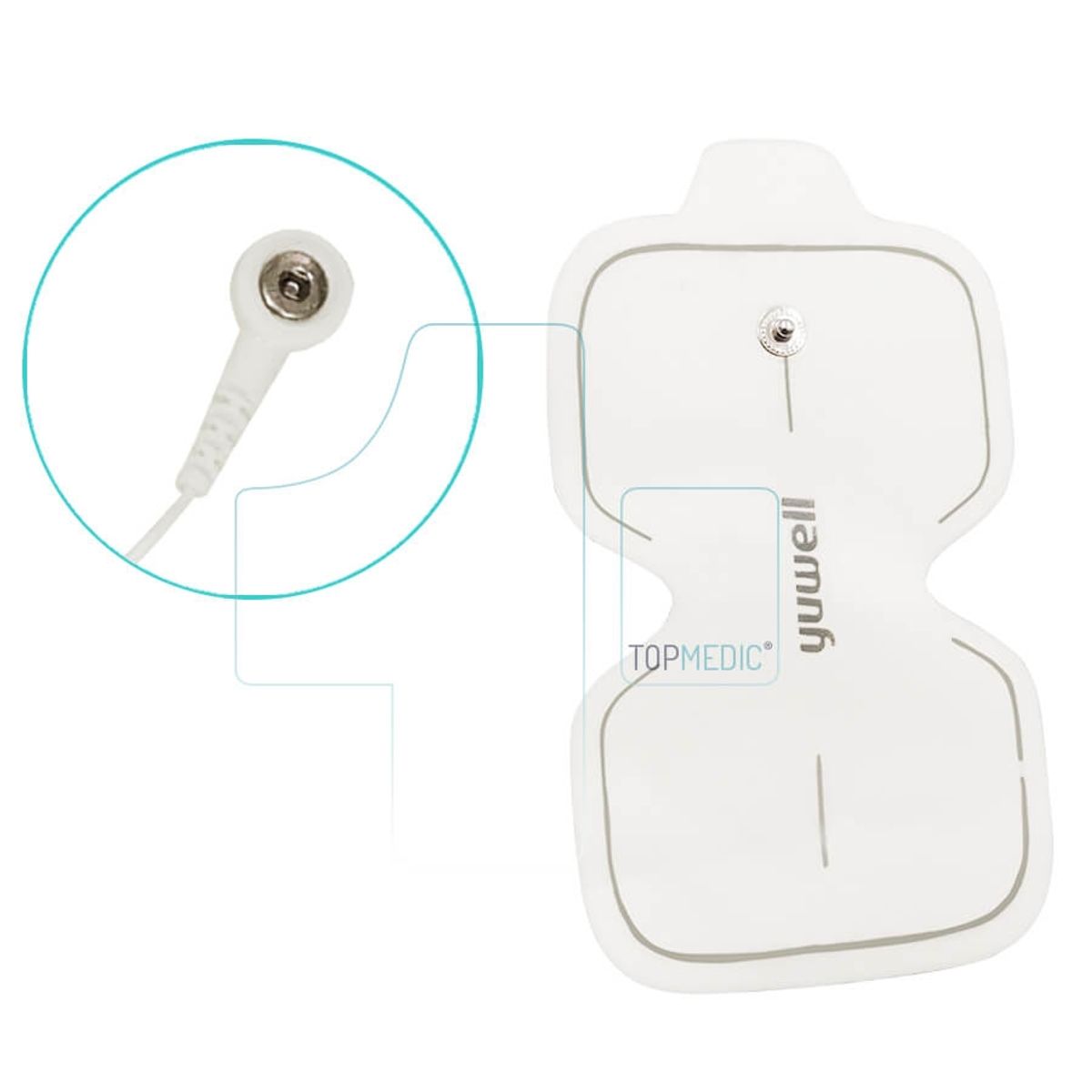 TOPMEDIC - Electrodos Tens Larga Duración Yuwell x2 Cajas.