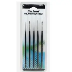 MIA SECRET - Set de Pinceles para Maquillaje o diseños Nail Art -