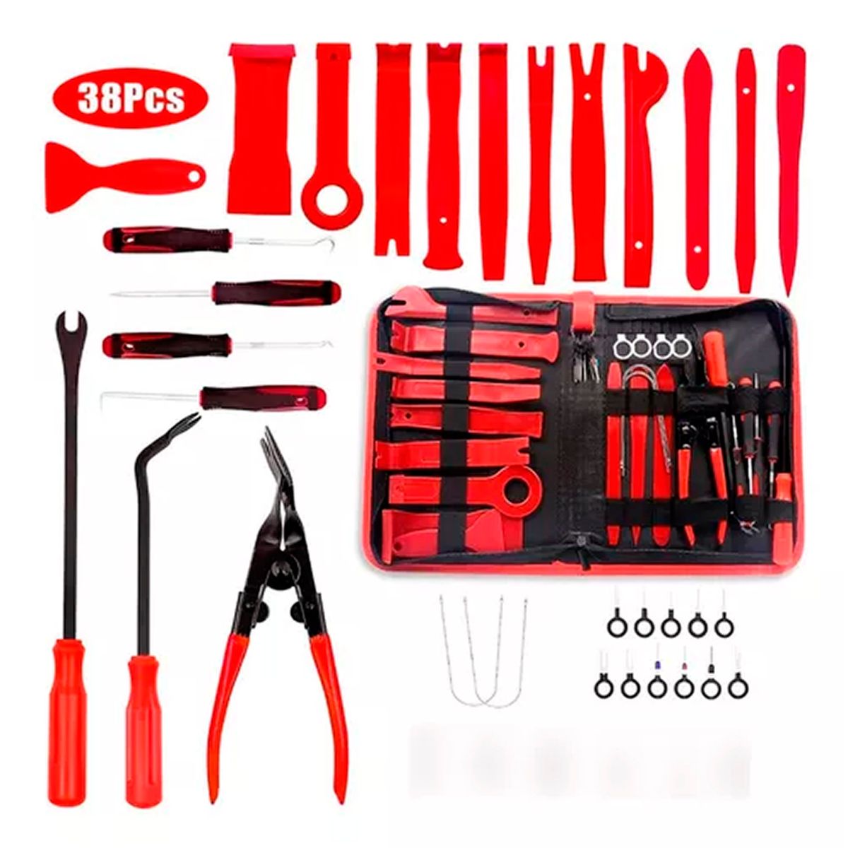 ESHOPANGIE - Kit De Herramientas Desmontaje Audio Tableros Auto 19 Piezas