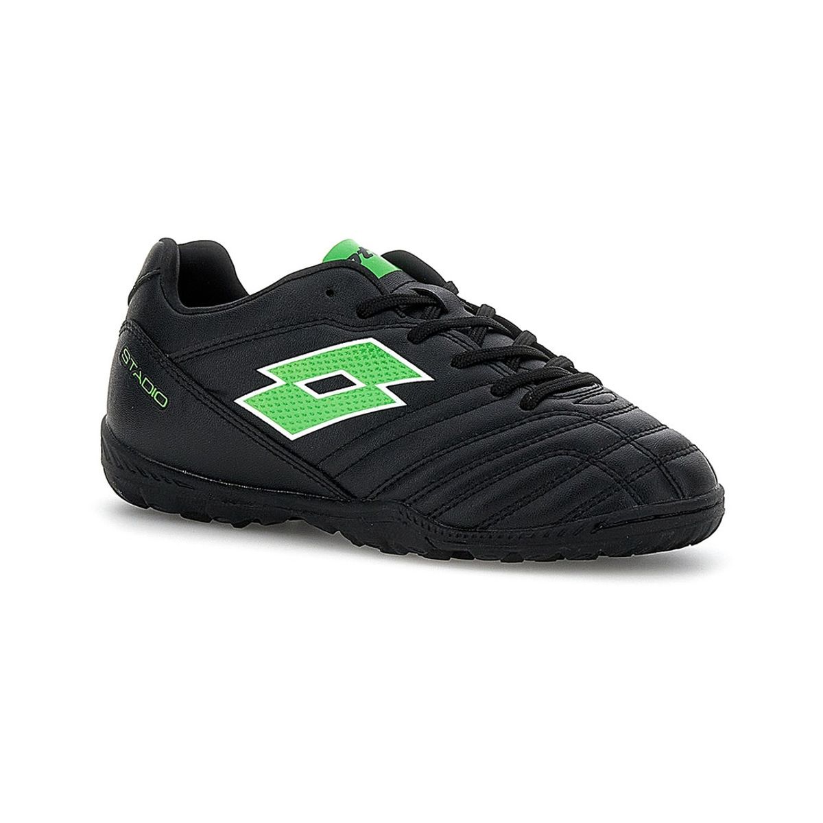 LOTTO - Zapatilla Baby Futbol Niño Lotto - Stadio 705 TF JR Negro Verde LOTTO