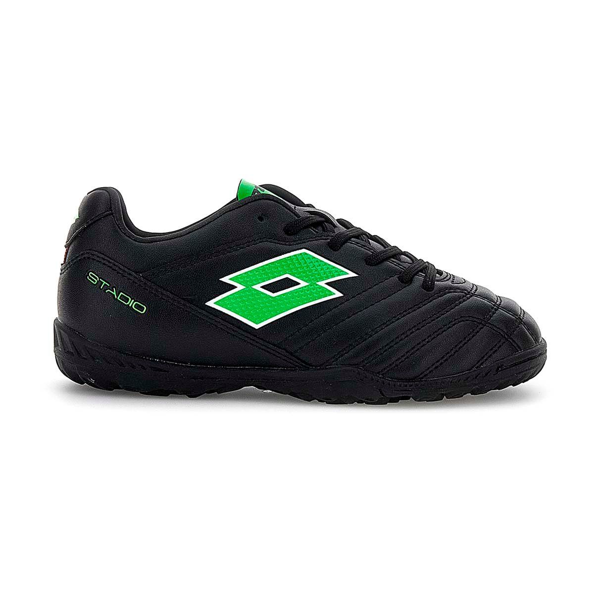 LOTTO - Zapatilla Baby Futbol Niño Lotto - Stadio 705 TF JR Negro Verde LOTTO