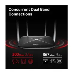 MERCUSYS - Router Dual Band Gigabit AC1200 AC12G