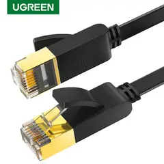 UGREEN - CABLE DE RED PLANO 1M CAT7 U/FTP (10GBPS) NEGRO NW106