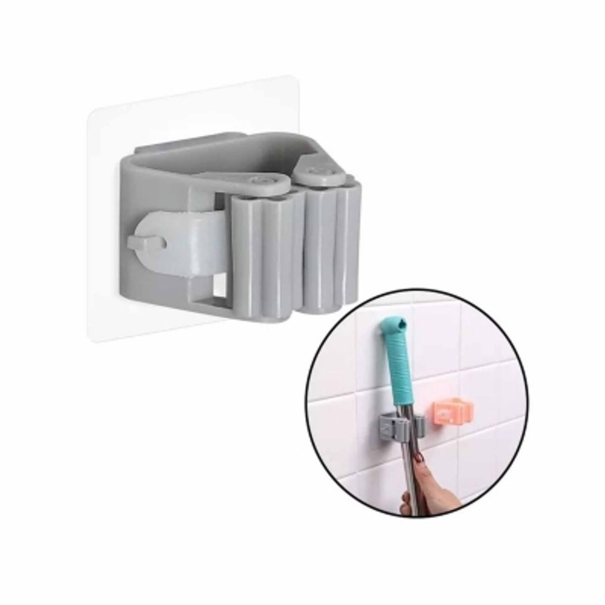 GENERICO - Rack Colgador De Escobas Individual Resistente Organizador