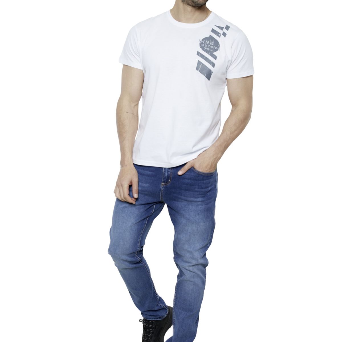 PEROE - Polera Mustafa I Blanco Peroé