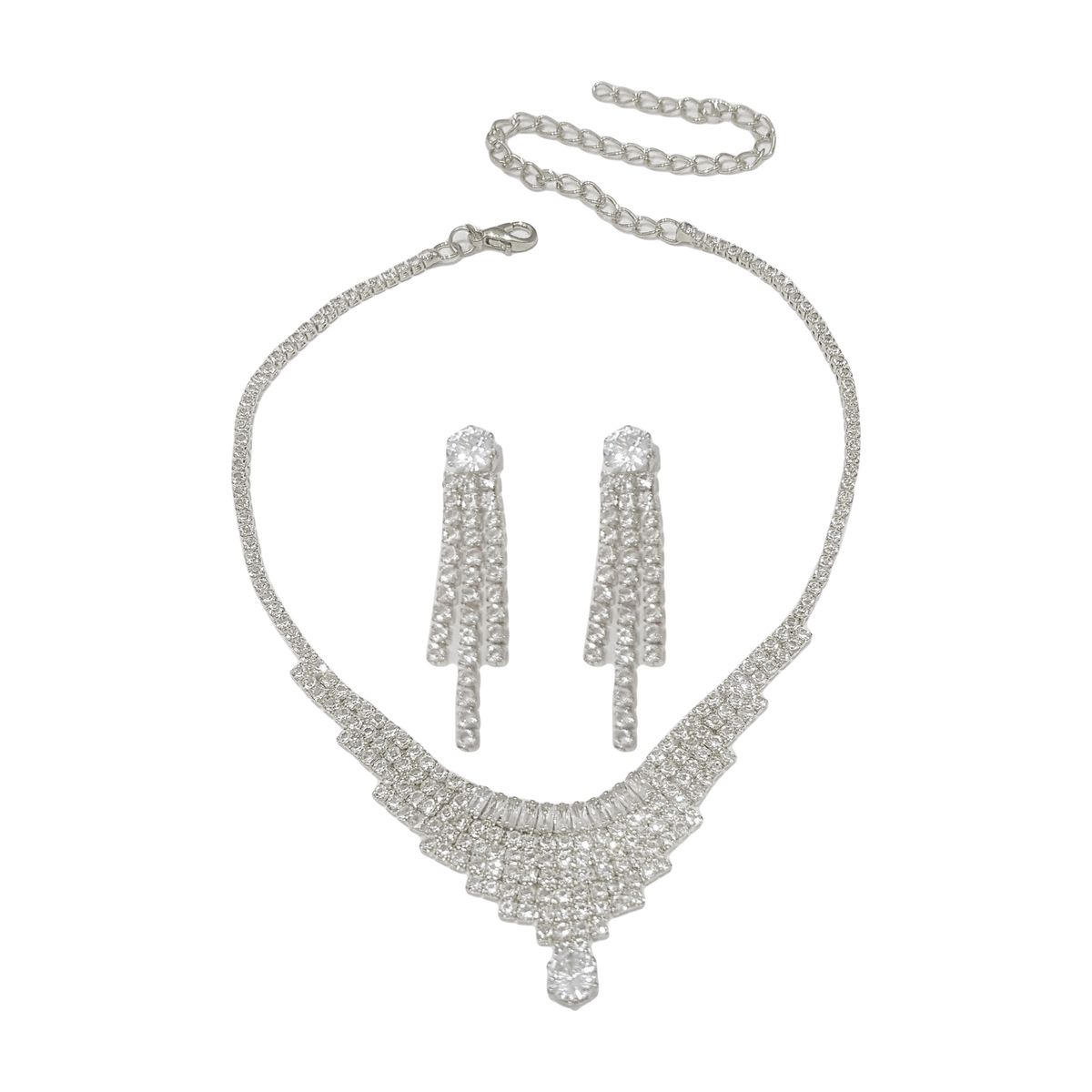 GENERICO - Set De Collar Y Aros Para Fiesta Busti