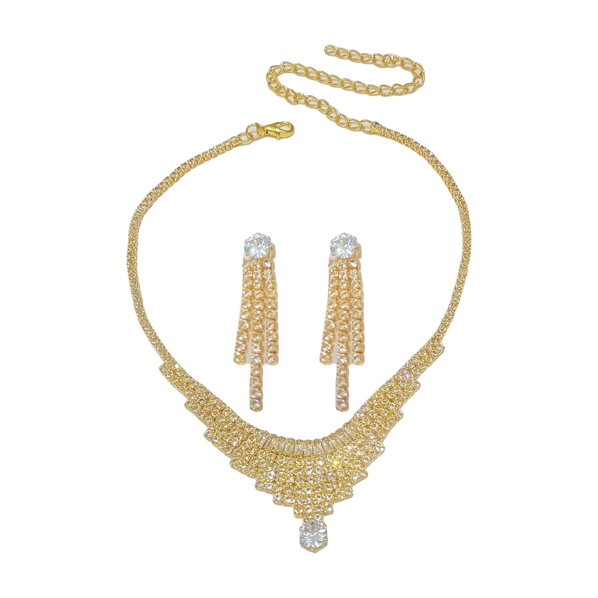 GENERICO - Set De Collar Y Aros Para Fiesta Busti