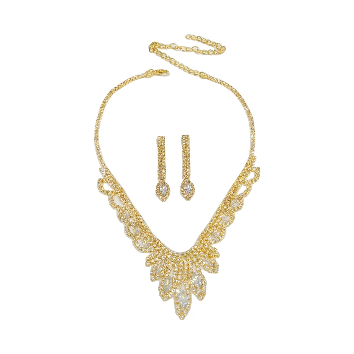 GENERICO - Set De Collar Y Aros Para Fiesta Pila
