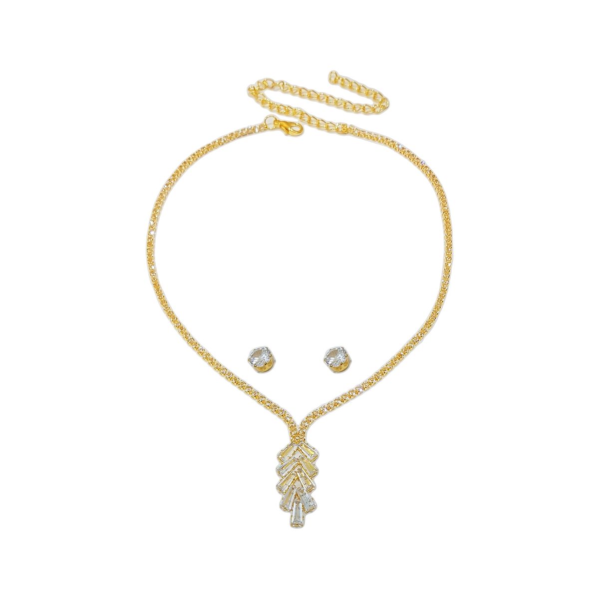 GENERICO - Set De Collar Y Aros Para Fiesta Compi