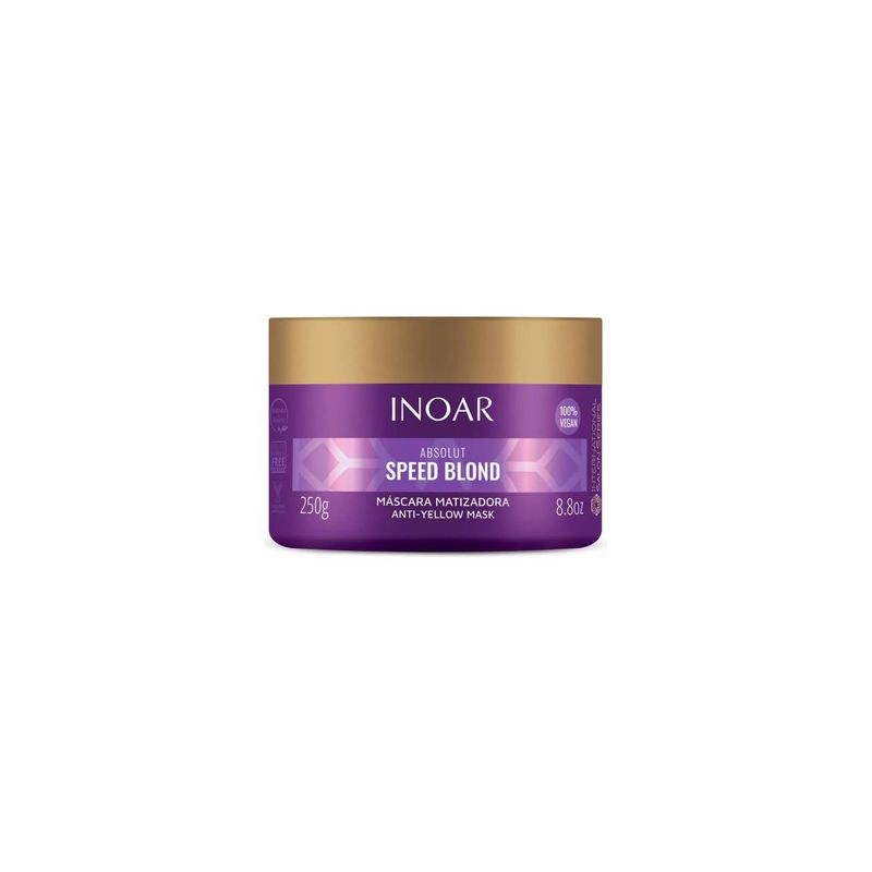INOAR - Máscara Speed Blond Inoar 250gr Matizar Rubios..-
