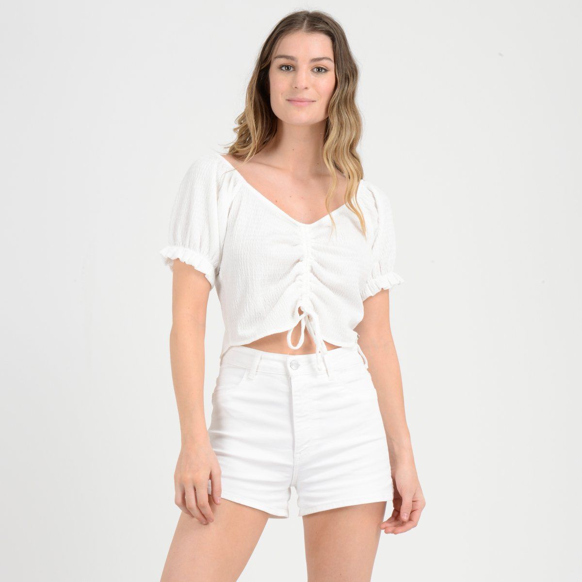 O'NEILL - POLERA MANGA CORTA ELASTIC  BLANCO