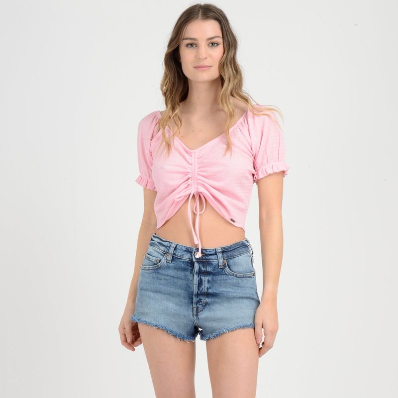 O'NEILL - POLERA MANGA CORTA ELASTIC  ROJO