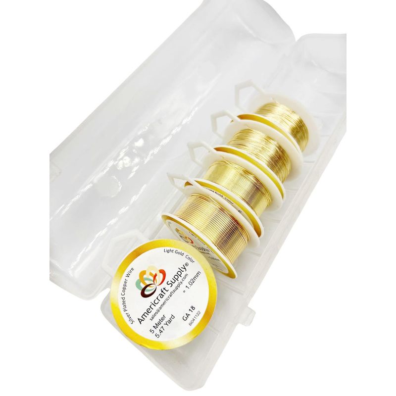GENERICO - Kit De Alambres Para Bisutería Americraft Supply - Dorado