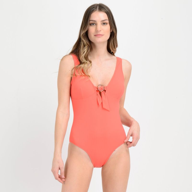 O'NEILL - TRAJE DE BAÑO ENTERO EARTH  ROJO