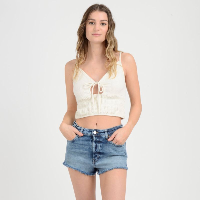 O'NEILL - POLERA SIN MANGAS NIGHT  BEIGE CLARO