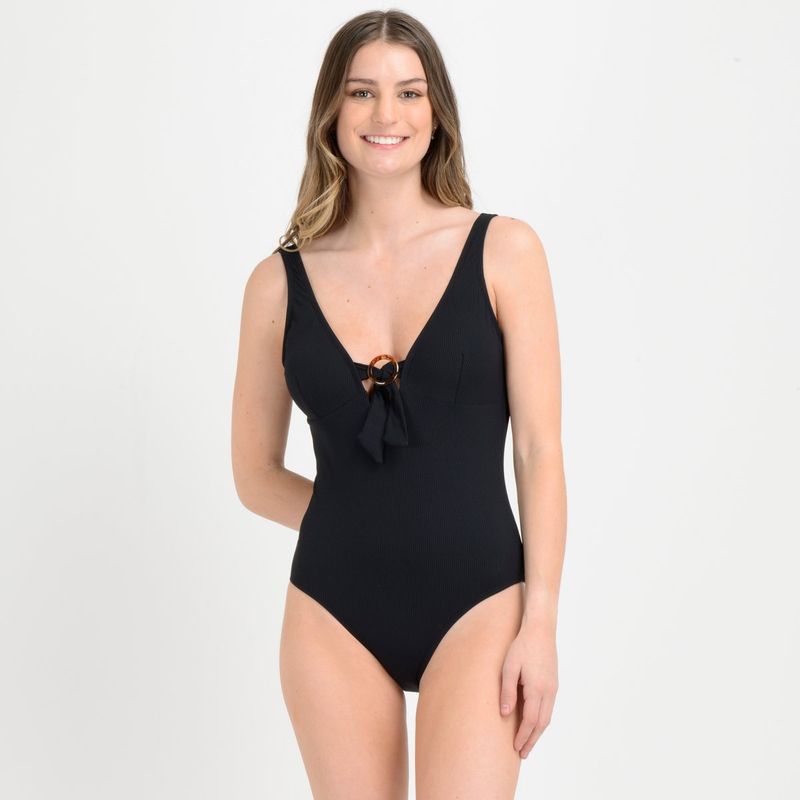 O'NEILL - TRAJE DE BAÑO ENTERO EARTH  NEGRO