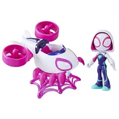 MARVEL - Figura de Acción Spidey And Friends Ghost Spider Set aracnocóptero