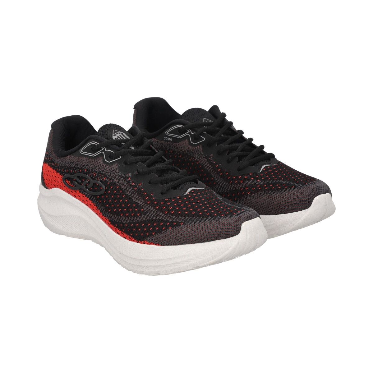 OLYMPIKUS - Zapatilla Hombre Soma Negro/Rojo Olympikus