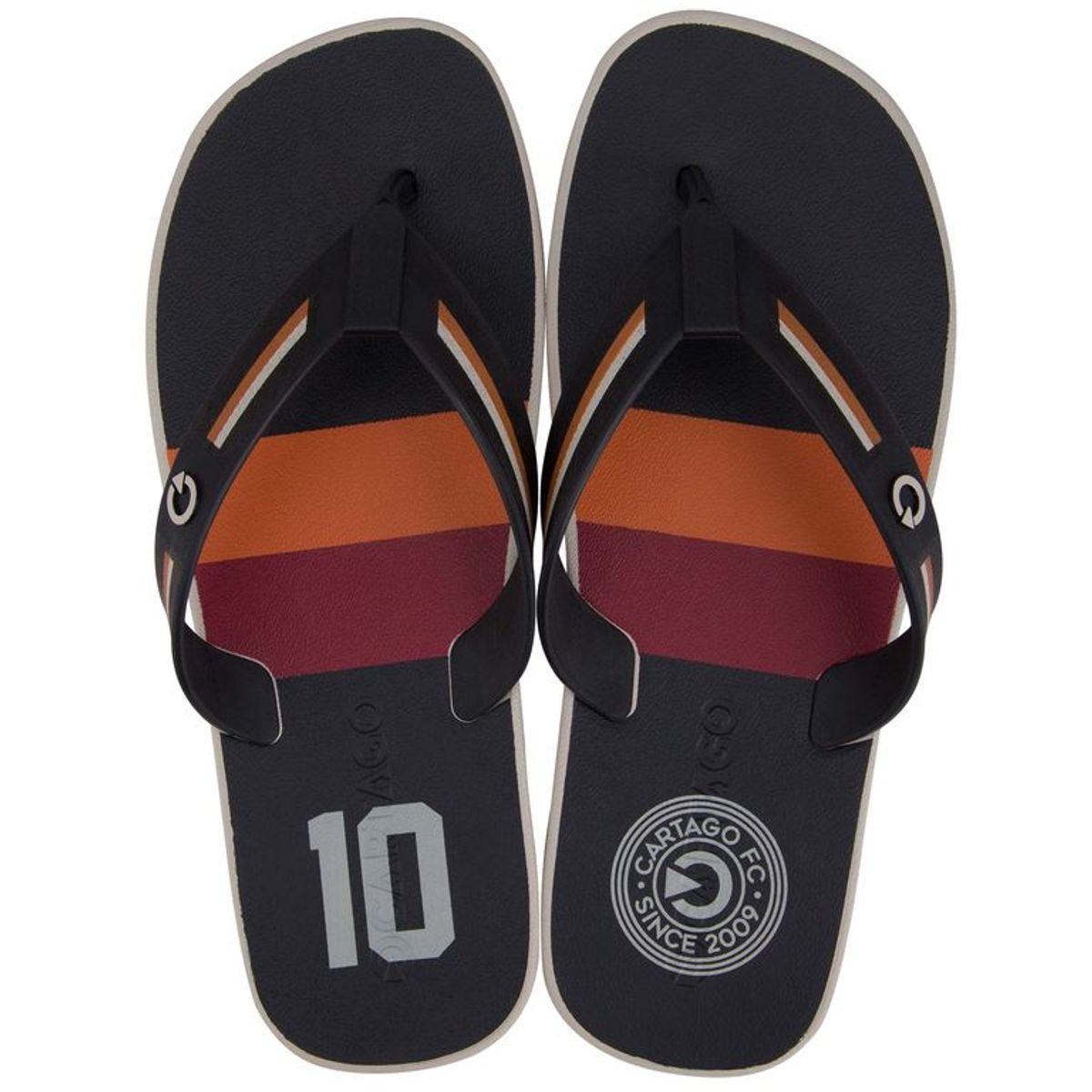 CARTAGO - Sandalia Hombre Naranja/Rojo Detroit Cartago