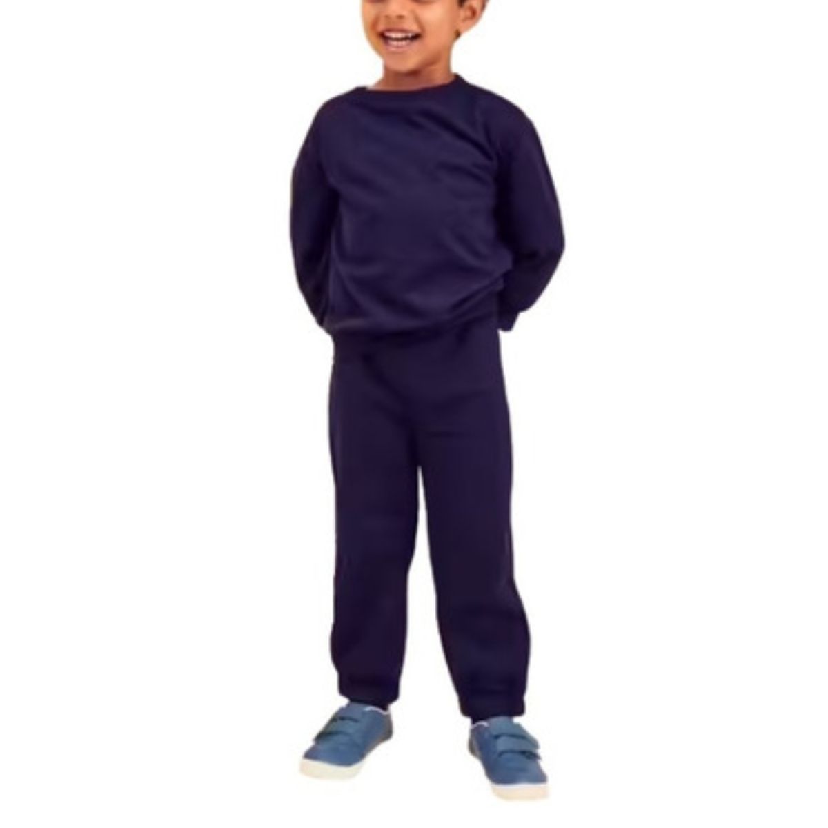 GENERICO - Buzo Polo Unisex Sin Puño Azul Tallas - S A 2xl