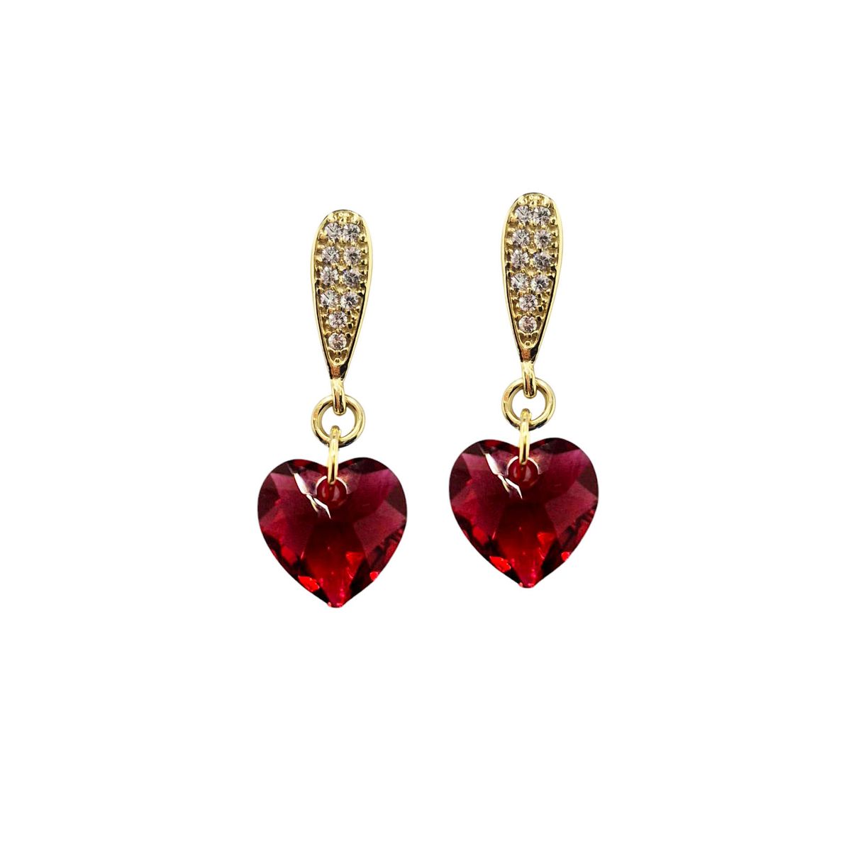 JOYAS MONTERO - Aros Amor Gold 24K creado cristales de Swarovski® Siam