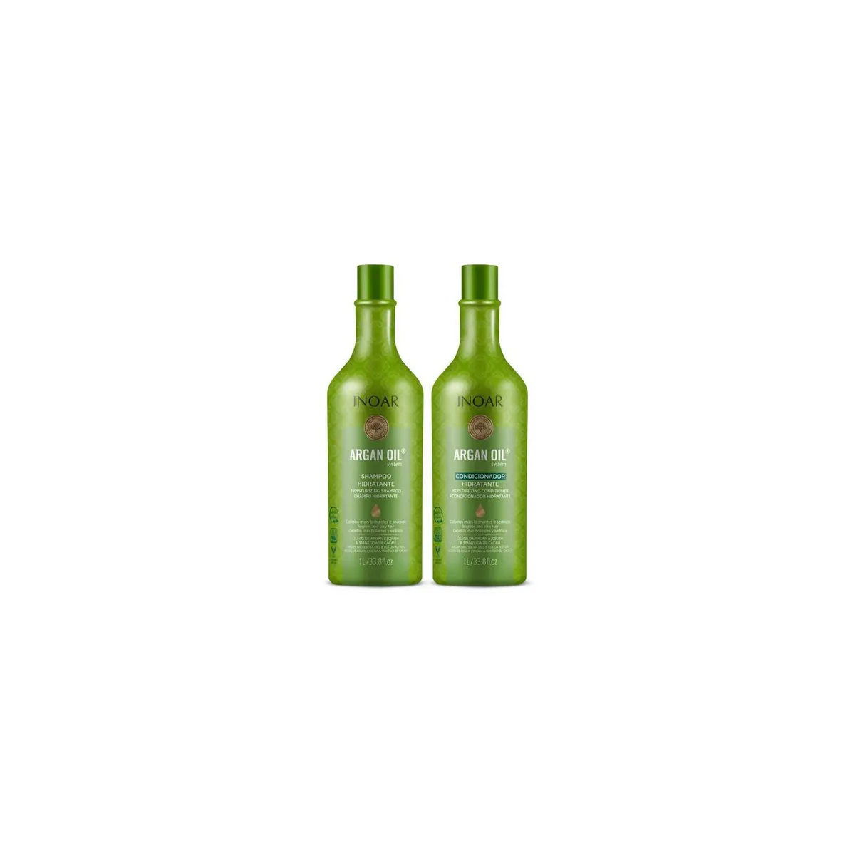 INOAR - Pack Inoar Argan Oil Shampoo Acondicionador 1L.-