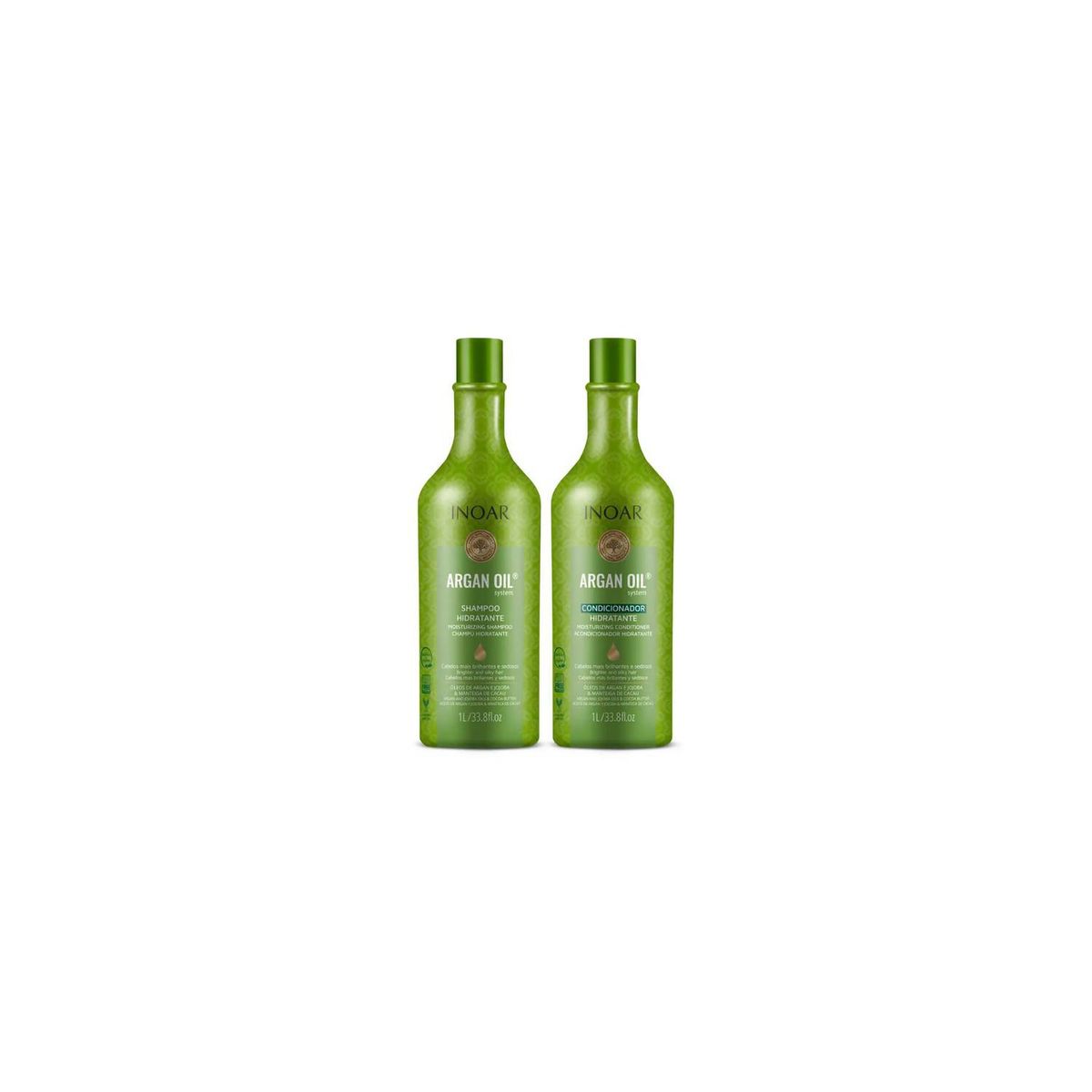 INOAR - Pack Inoar Argan Oil Shampoo Acondicionador 1L.-