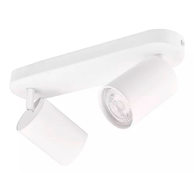 ESHOPANGIE - Aplique Lampara Doble Dirigible Con Ampolleta Gu10 Blanco Luz Fria