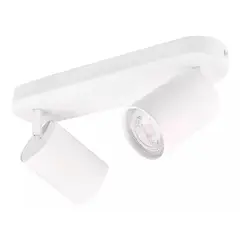 ESHOPANGIE - Aplique Lampara Doble Dirigible Con Ampolleta Gu10 Blanco Luz Fria