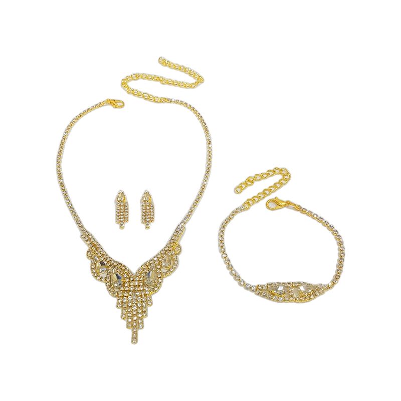 GENERICO - Set De Collar  Aros  Pulsera  Para Fiesta Gio