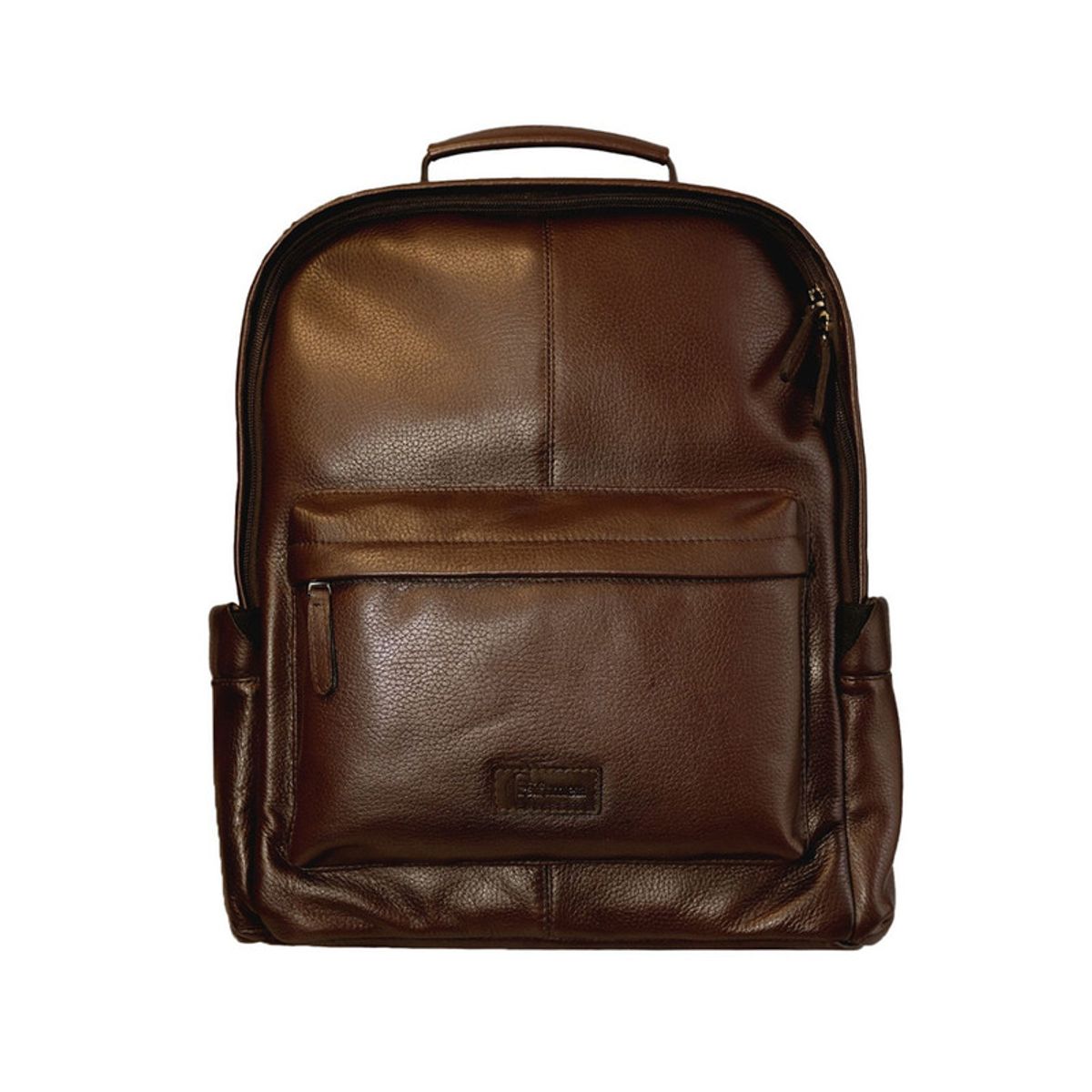 CRAFTMEN - Mochila 100% Cuero Genuino Gregory color Coñac