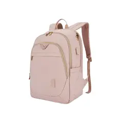 BAGSMART - Mochila de viaje para notebook de 156 - Rosa Tejido