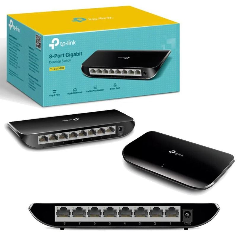 TP LINK - Switch 8 Puertos Gigabit TL-SG1008D