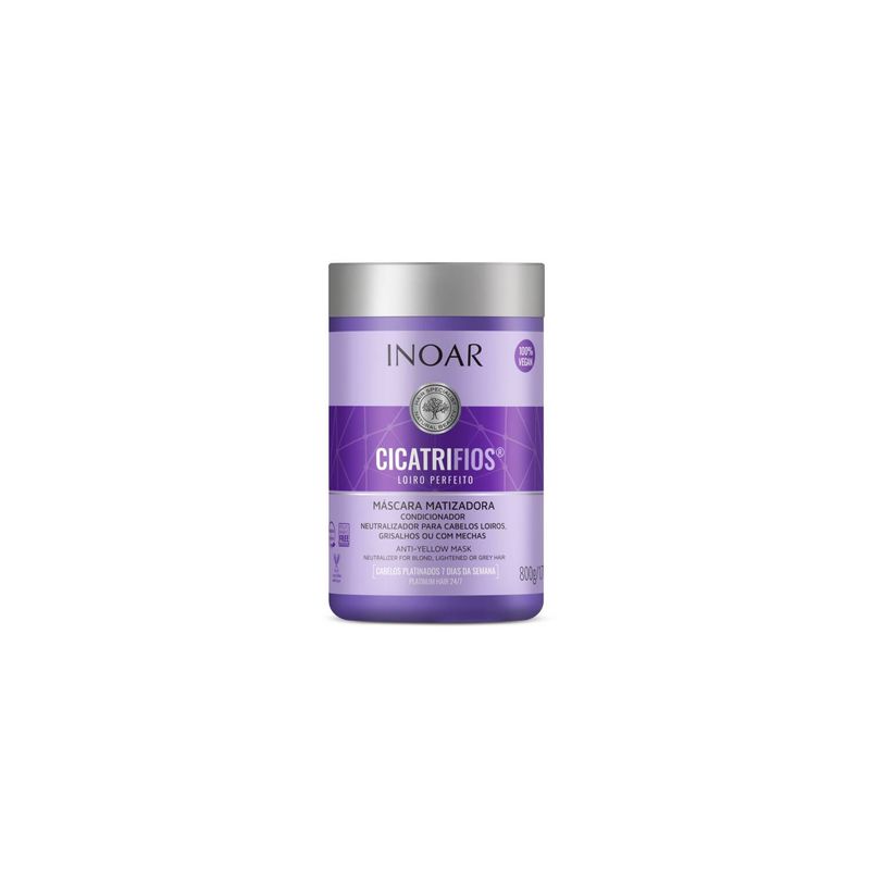 INOAR - Máscara Cicatrifios Inoar Rubios Perfectos 800gr.