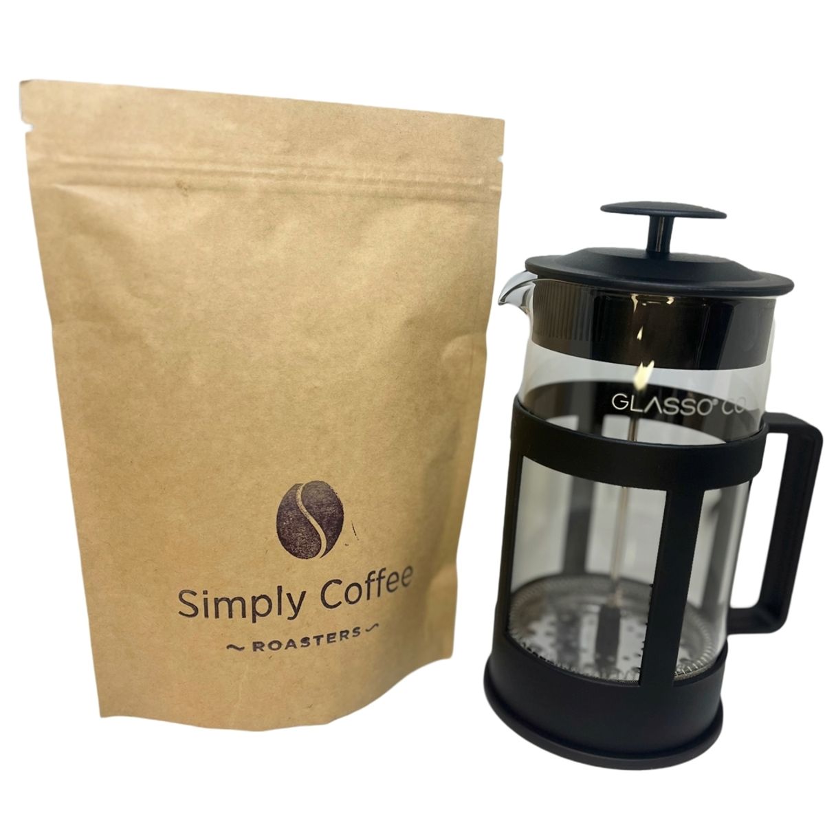 SIMPLY COFFEE ROASTERS - Pack Cafetero SIMPLY Prensa Francesa y Café 250g