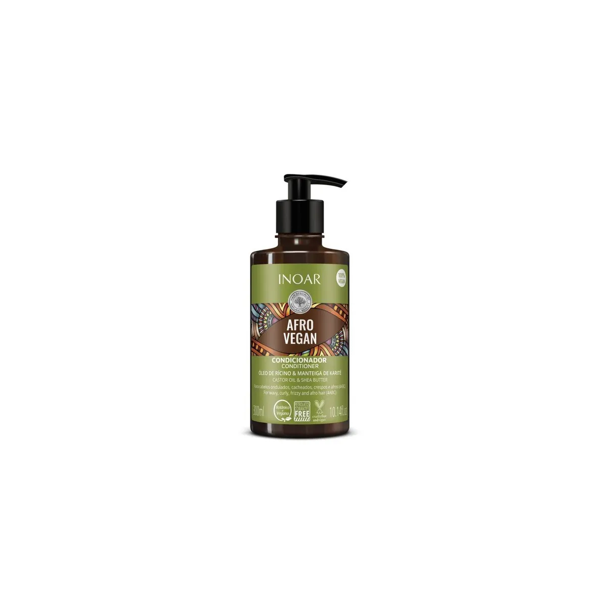 INOAR - Acondicionador Afro Vegan Inoar rizos 300ml..-