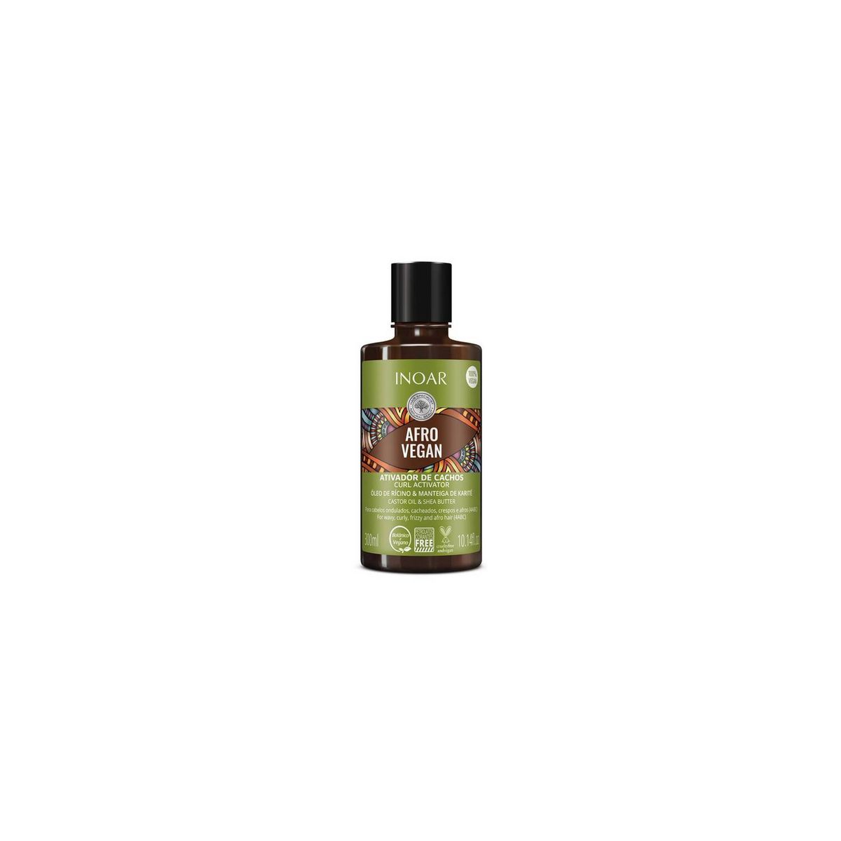 INOAR - Afro Vegan activador de cachus inoar cabello rizado de 300 ml.