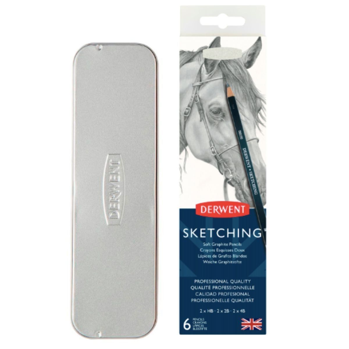 DERWENT - Lápices Grafito Derwent 6u. 3 Graduaciones