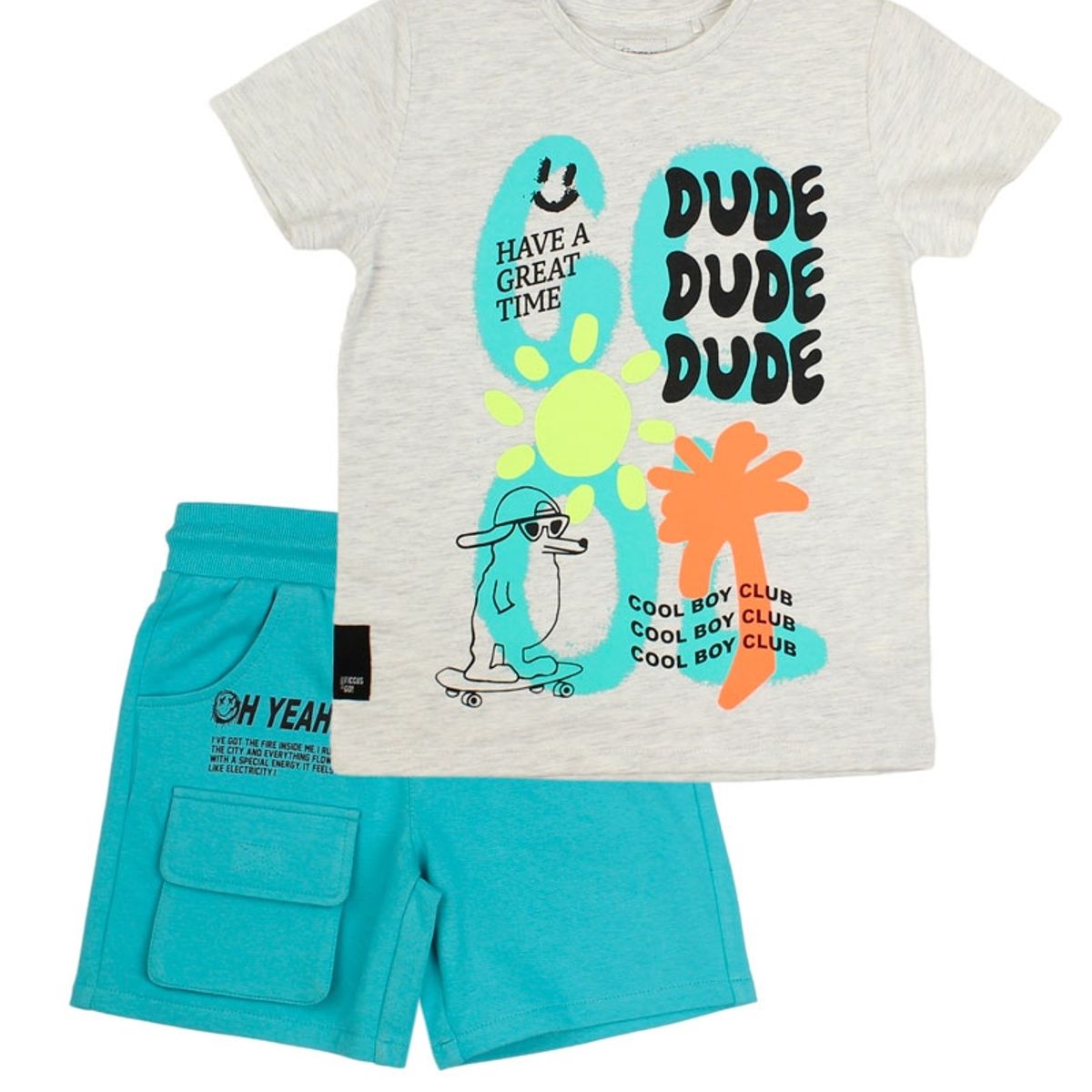 FICCUS - Conjunto Kids Niño Go Gris