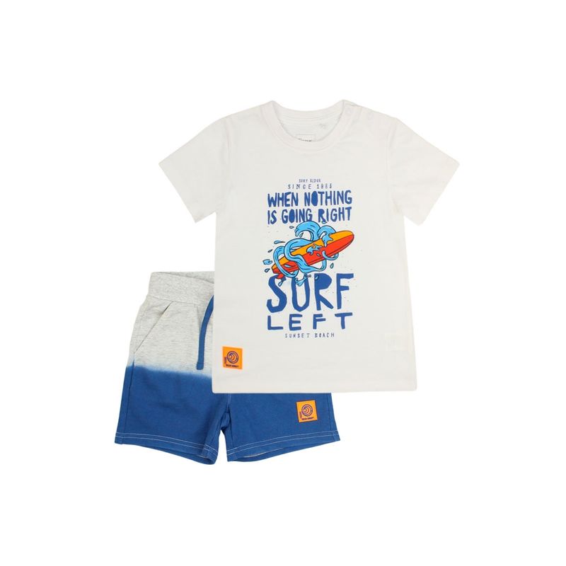 FICCUS - Conjunto Kids Niño Surf Blanco