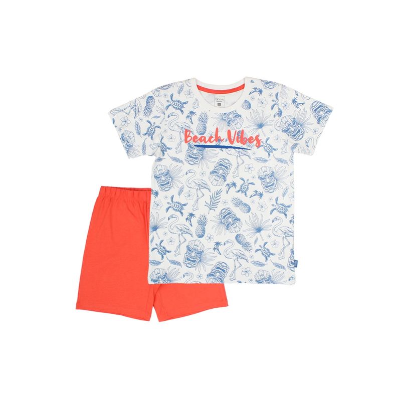 FICCUS - Pijama Junior Niño Pijama Blanco