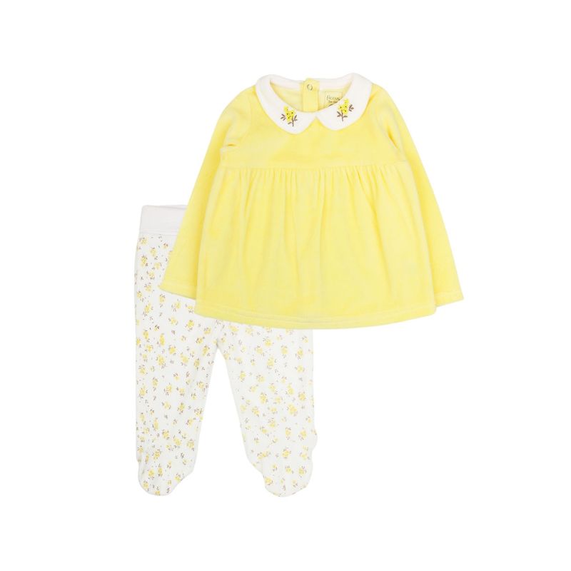 FICCUS - Conjunto New Born Niña Daisies Amarillo