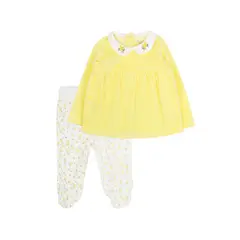 FICCUS - Conjunto New Born Niña Daisies Amarillo