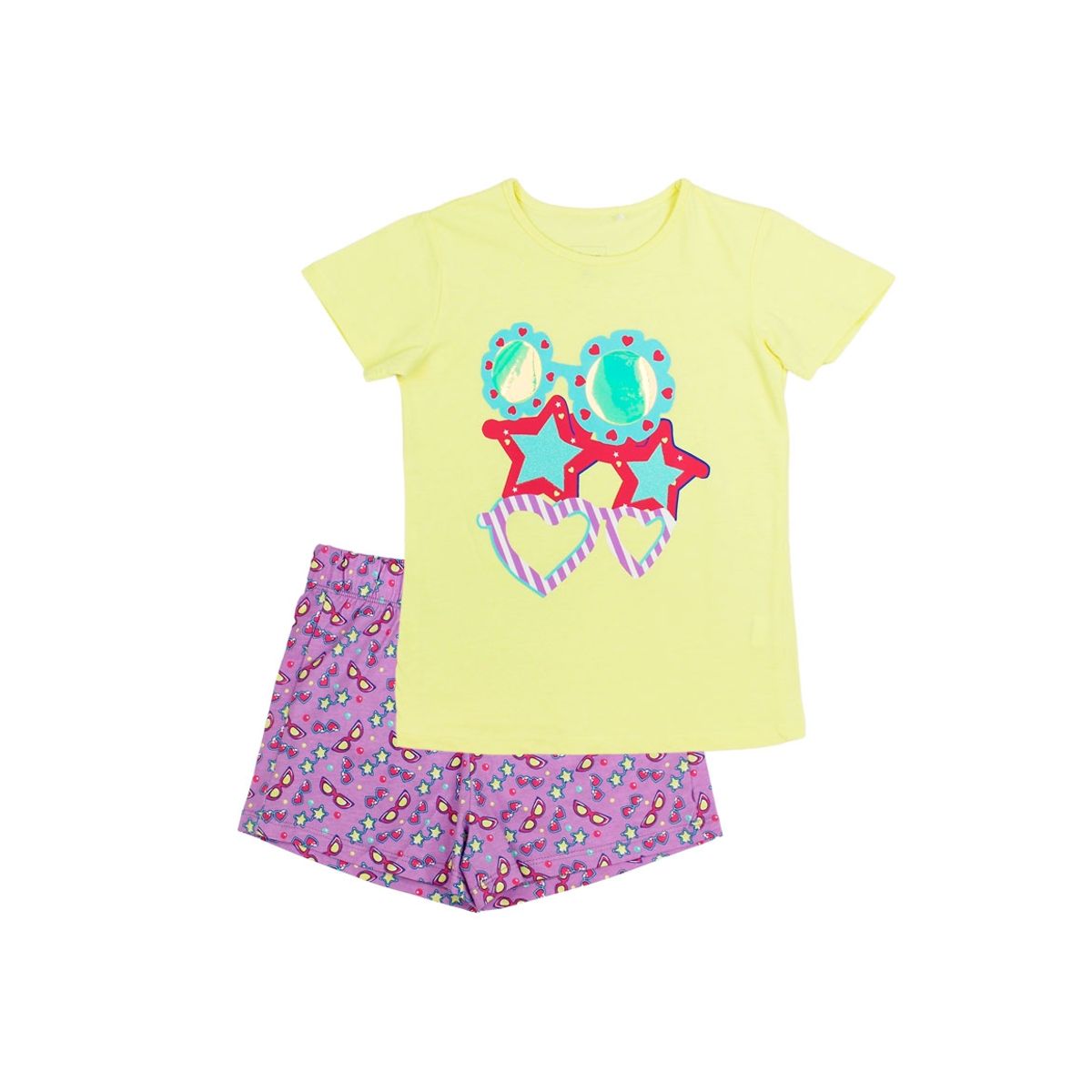 FICCUS - Pijama Kids Niña Pijama Amarillo