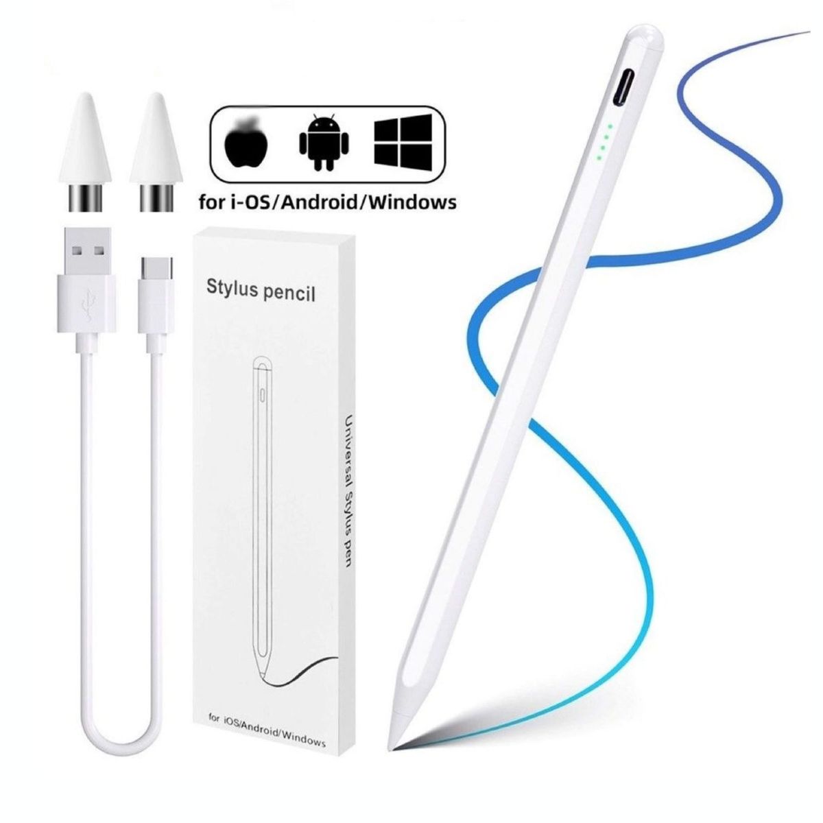 GENERICO - Lápiz Touch para pantallas Android e IOS Stylus Profesional Recargable