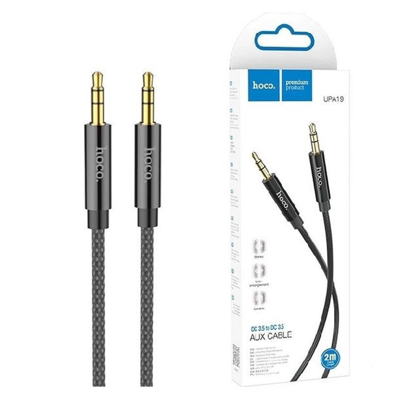 HOCO - Cable Auxiliar Audio Jack 35mm Negro 1M