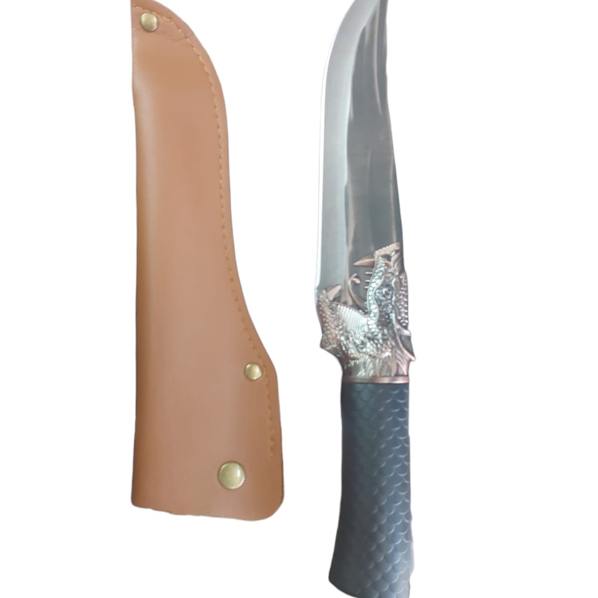 GENERICO - Cuchillo Carnicero Y Deshuesador De Carne Con Mango De Dragon