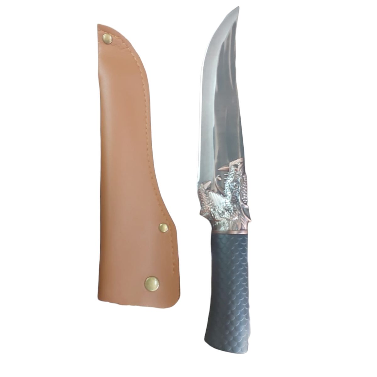 GENERICO - Cuchillo Carnicero Y Deshuesador De Carne Con Mango De Dragon