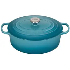LE CREUSET - Cocotte Oval 31Cm Azul Caribe