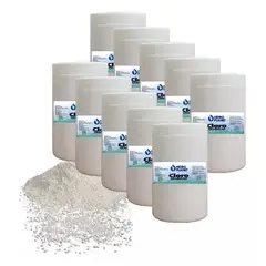 GENERICO - Pack 10 Unidades Cloro Granulado Para Piscina, Pote 1kg